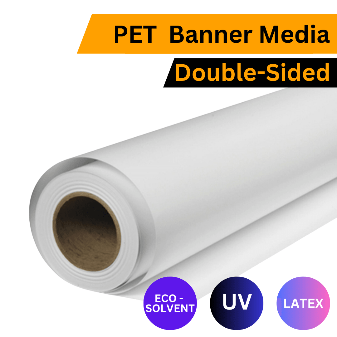 PET Double-Sided Roll Up Banner | 450gsm | 914mm x 50m - Blank Print Media