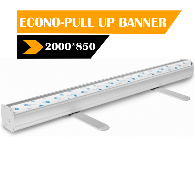 Econo-Roll Up Banner / Pull up Banner Stand | 850mm x 2000mm