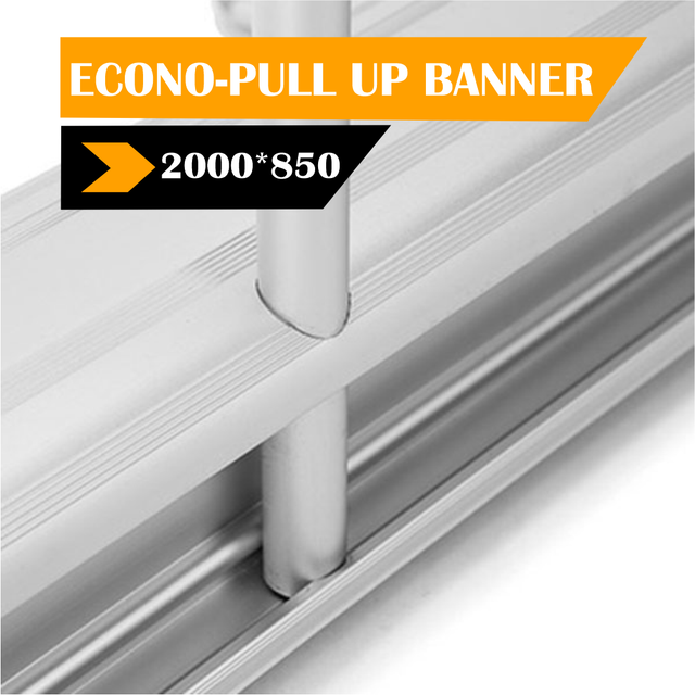 Econo-Roll Up Banner / Pull up Banner Stand | 850mm x 2000mm