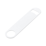 Full White Stainless Steel Bottle Opener (18 x 4cm) - Blank Print Media