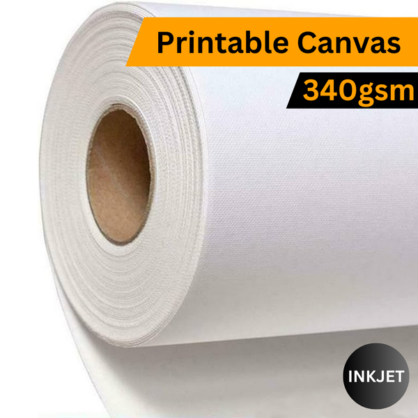 Inkjet Canvas | Poly-Cotton 340gsm Premium White | 914mm x 18m Roll
