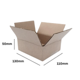 MG | Corrugated Packaging Box - 50 x 130 x 110mm (Pack of 20)