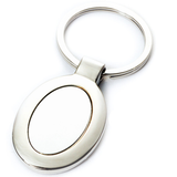 Metal Keyring Vertical Oval