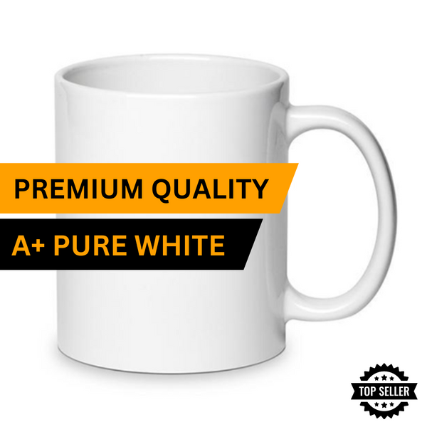 A+ Premium Grade Pure White Sublimation Mug (11oz) from R16.00
