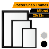 Snap Frame 25mm / 32mm with Mitred Corner  | A4, A3 & A1