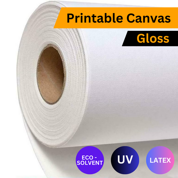 Eco-Solvent Canvas | Gloss | Polyester 280gsm Premium White | 1,37m / 1.52m x 50m Roll