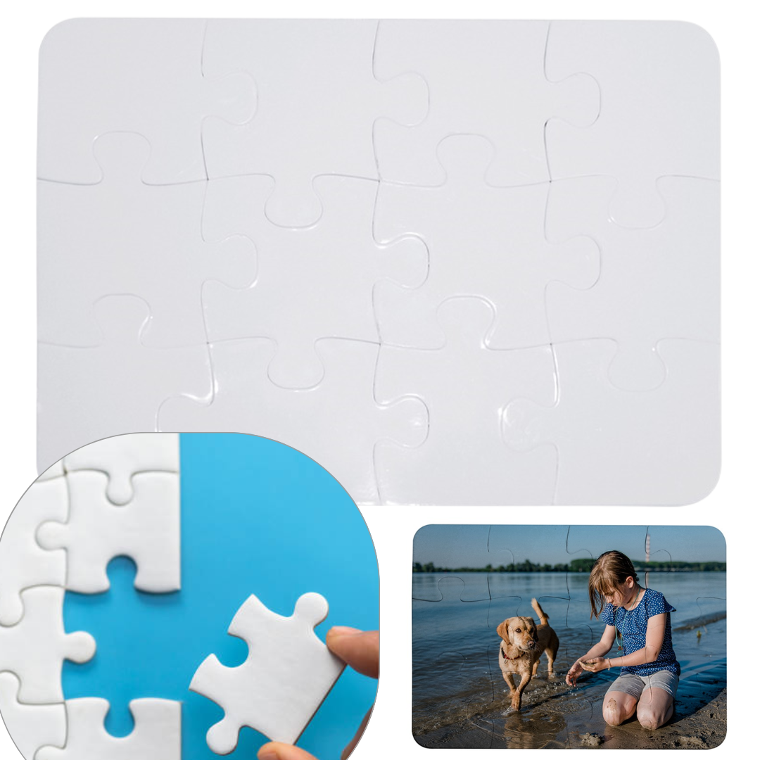 Premium Plastic Sublimation Puzzles | 3 Sizes