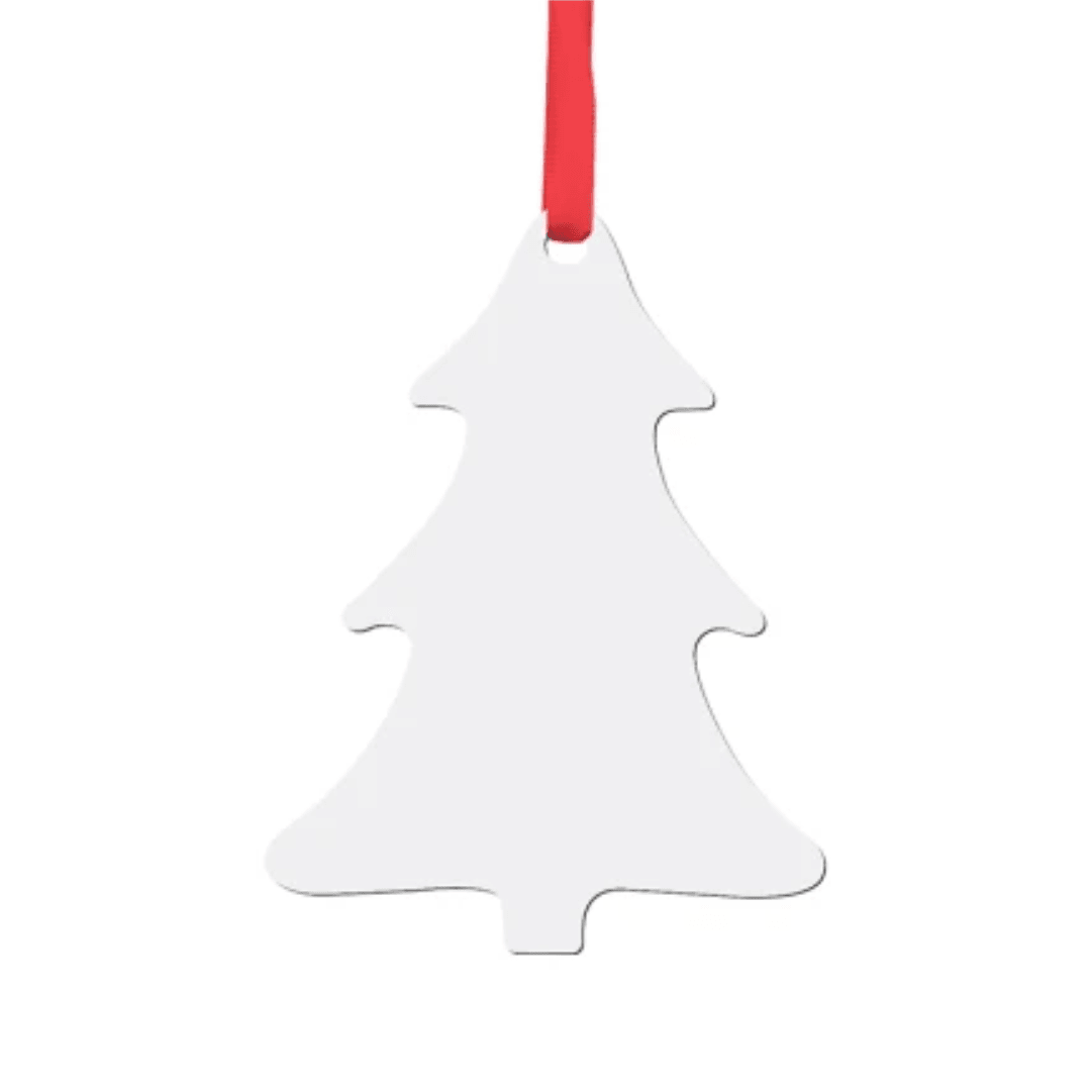 Double Side MDF Christmas Tree Ornament - Blank Print Media
