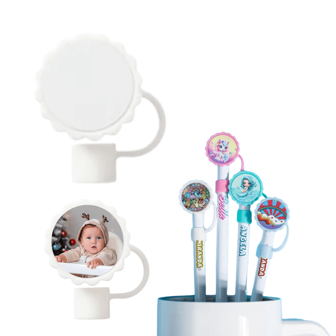 Sublimation Straw Topper - Blank Print Media