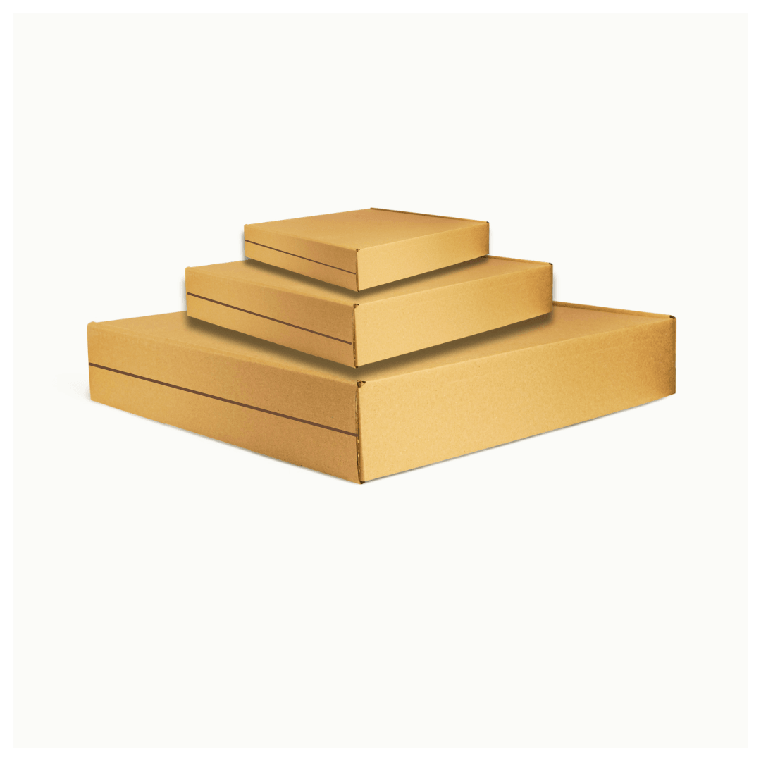 End-loader Corrugated Shipping & Packaging Boxes – Various Sizes - Blank Print Media