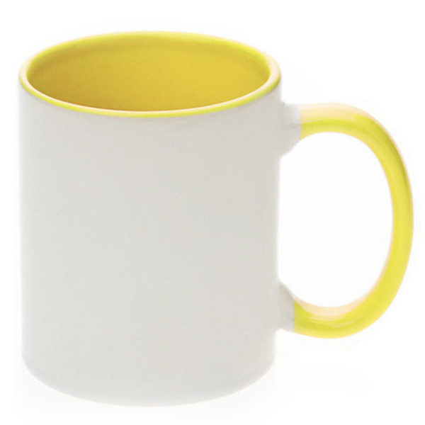 Yellow Inner/Handle Colour Mug (11oz)