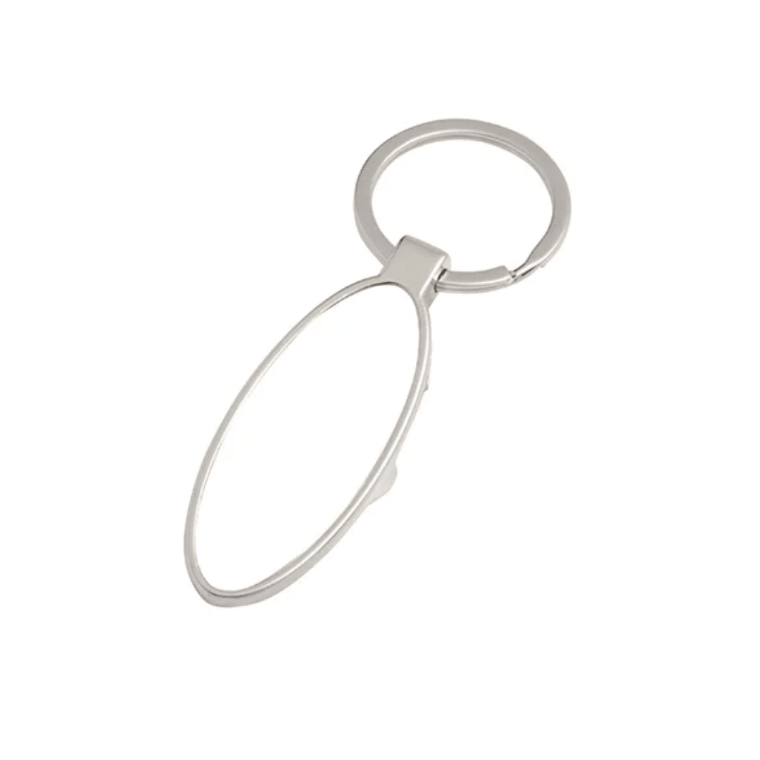 Oval Bottle Opener Keyring - Blank Print Media