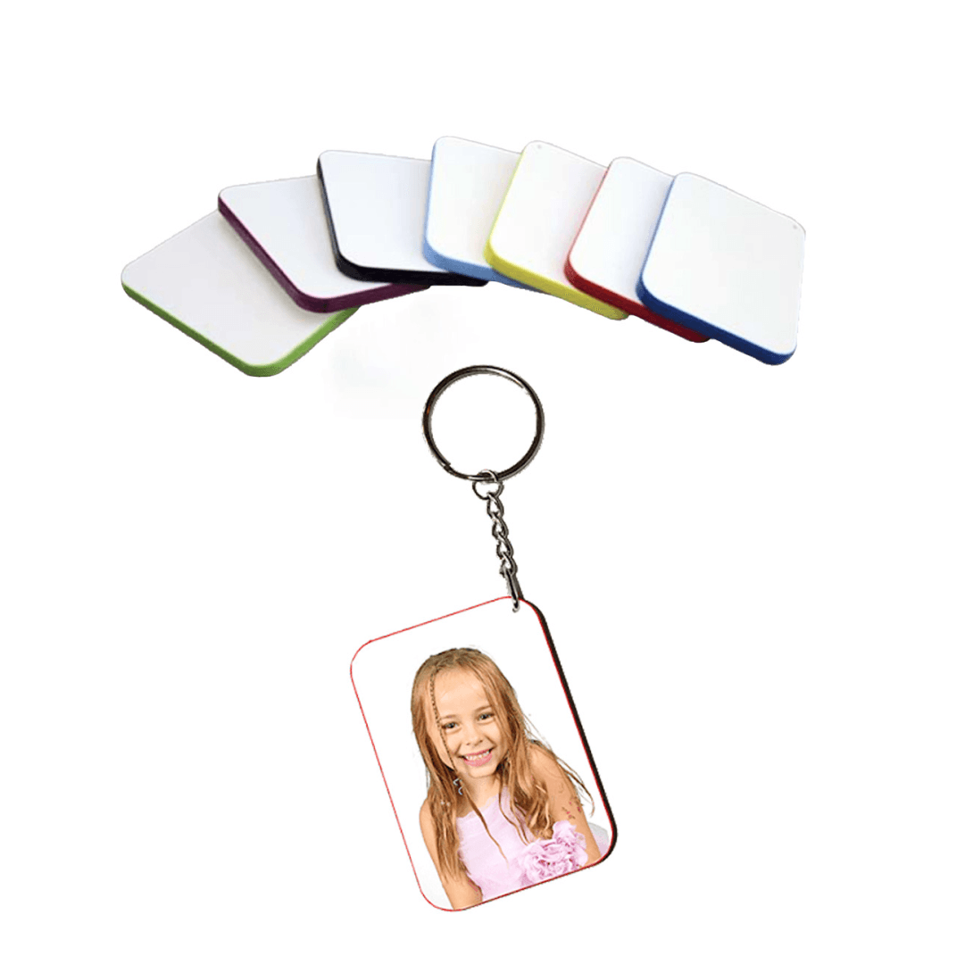 Polymer Photo Keyring | 8 Colours - Blank Print Media