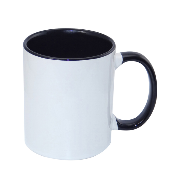 Black Inner/Handle Colour Sublimation Mug (11oz)